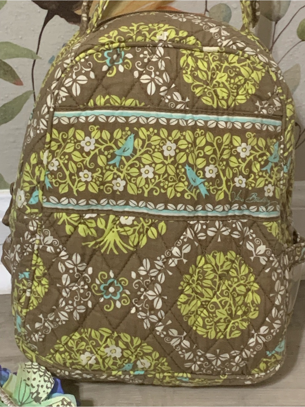 💎 Vera Bradley Sittin In A Tree Let’s Do Lunch Lunchbox Quilted Floral Print - Picture 2 of 14